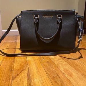 Michael Kors Womens Leather Satchel